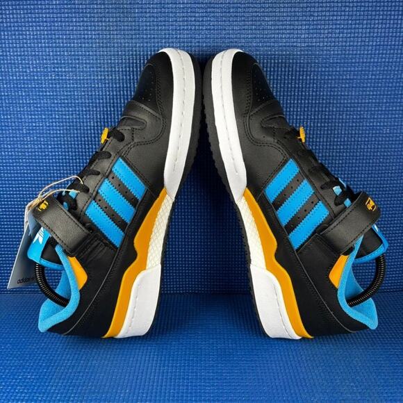 ? ADIDAS ORIGINALS FORUM LOW Men`s Size 10 Black Blue Basketball Shoes FZ5890 main image 8